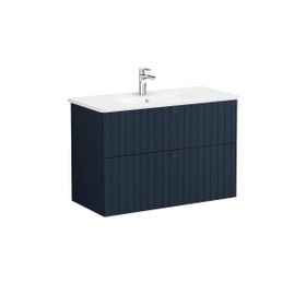 Vitra Root Groove 69462 Mat Lacivert 100 cm Çekmeceli Lavabo Dolabı