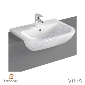 Vitra S20 55 cm Yarım Tezgah Lavabo