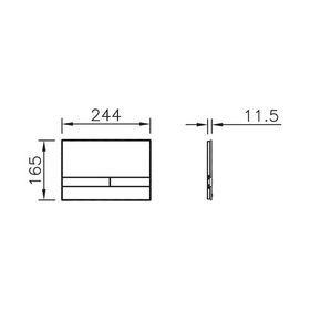 VitrA Select 740-1100 Beyaz Kumanda Panel