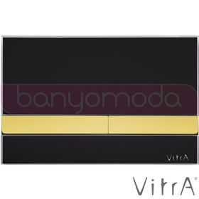 VitrA Select 740-1105 Siyah-Altın Kumanda Paneli