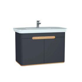 VitrA Sento 100 cm Antrasit Banyo Dolabı