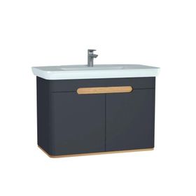 Vitra Sento 100 cm Antrasit Banyo Dolabı