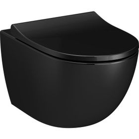 VitrA Sento 7748B070-0559 Rim-ex 54 cm Siyah Asma Klozet