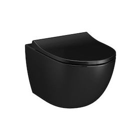 VitrA Sento 7748B070-0559 Rim-ex 54 cm Siyah Asma Klozet