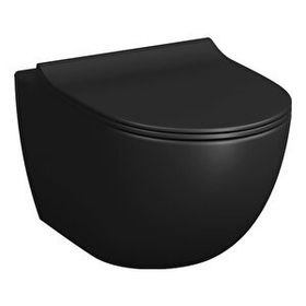 VitrA Sento Rim-Ex Mat Siyah Kanalsız Asma Klozet