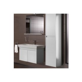 Vitra Step 85 cm Tik Beyaz MDF Banyo Dolabı Takımı
