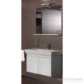 Vitra Step Beyaz 85 cm Kapaklı Banyo Dolabı