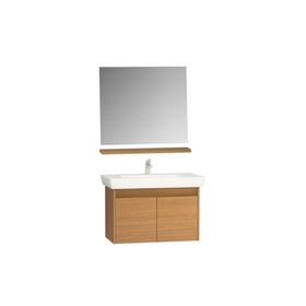 VitrA Step Teak 85 cm Kapaklı Banyo Dolabı