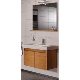 Vitra Step Teak 85 cm Kapaklı Banyo Dolabı
