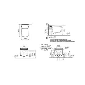 VitrA V Care Prime 7231B403 6216 Rim Ex Akıllı Asma Klozet 62 cm Beyaz