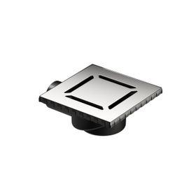 VitrA V-Flow Kare 5606977 Yandan Çıkışlı 15x15 cm DK 100 Kapak Parlak Krom Duş Kanalı