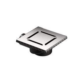 VitrA V-Flow Kare 5606977 Yandan Çıkışlı 15x15 cm DK 100 Kapak Parlak Krom Duş Kanalı