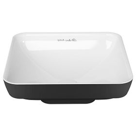 VitrA Water Jewels Kare 40 cm Sedef Beyaz-Siyah Çanak Lavabo
