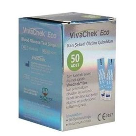 Vivachek Eco 50 Adet Seker Ölçüm Çubuğu strip