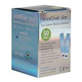 Vivachek Eco 50 Adet Şeker Ölçüm Stribi