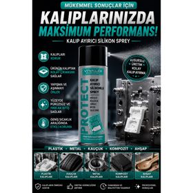 Vivaldi 500 ml Endüstriyel Kalıp Ayırıcı Silikonlu Sprey