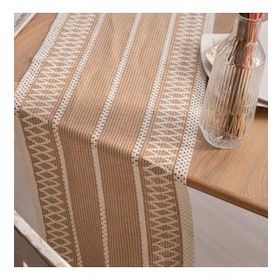 Vivamaison Pamuk Dantel Sütlü Kahve 35x145 cm Runner Masa Örtüsü