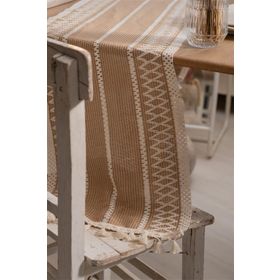Vivamaison Pamuk Dantel Sütlü Kahve 35x145 cm Runner Masa Örtüsü