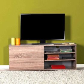 Vivense Adore Flat Line Plus Kapaklı Üç Bölmeli Latte Tv Sehpası