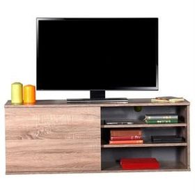Vivense Adore Flat Line Plus Kapaklı Üç Bölmeli Latte Tv Sehpası