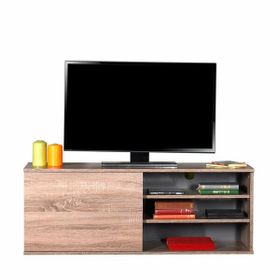 Vivense Adore Flat Line Plus Kapaklı Üç Bölmeli Latte Tv Sehpası