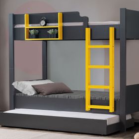Vivense Asya Ayrılabilir Yavrulu Antrasit Sarı 90X190 Ranza
