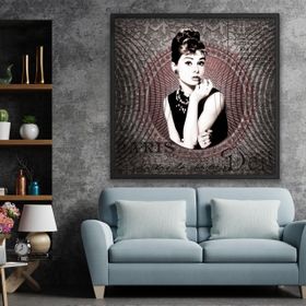 Vivense Audrey Hepburn Oryantal Yağlı Boya Dokulu Ahşap Tablo