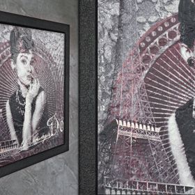 Vivense Audrey Hepburn Oryantal Yağlı Boya Dokulu Ahşap Tablo