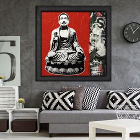 Vivense Budali Yağlı Boya Dokulu Ahşap Tablo