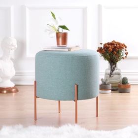Vivense Collection Copper Yuvarlak Su Yeşili Puf