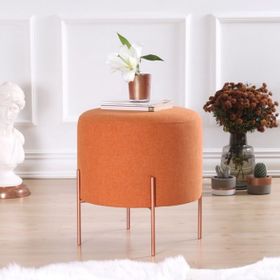 Vivense Collection Copper Yuvarlak Turuncu Puf