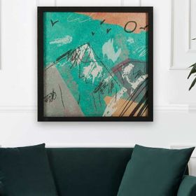Vivense Collection Minimalist Ahşap Yağlı Boya Dokulu Tablo