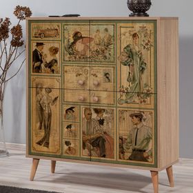 Vivense Collection Multikabin Madame Ahşap Ayak Dolap