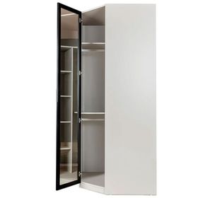 Vivense Collection Pandora Köşe Modül Kumtaşı Cam Kapak Giyinme Dolabı
