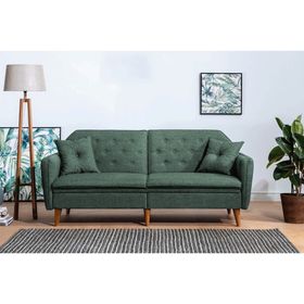 Vivense Collection Terra Yataklı Yeşil Üçlü Koltuk