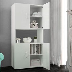 Vivense Elif 4 Kapaklı Tek Raflı Dolap
