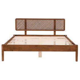 Vivense İzabelya Hazeran Başlıklı Ahşap Ceviz 100X200 Karyola