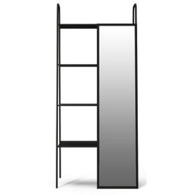Vivense Lackboard Aynalı Metal Siyah Kitaplık