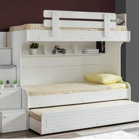 Vivense Mdf Ön Yüzeyli Ranza Su Beyaz Yavrulu 90X190 Ranza