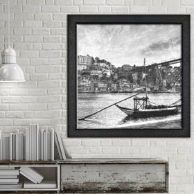 Vivense Nehir Yağlı Boya Dokulu Ahşap Tablo