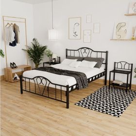 Vivense Orkide Metal Siyah 180X200 Karyola