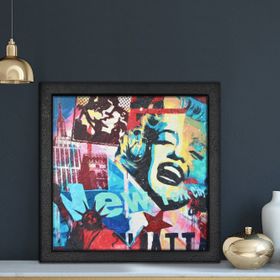 Vivense Pop Art Yağlı Boya Dokulu Ahşap Tablo
