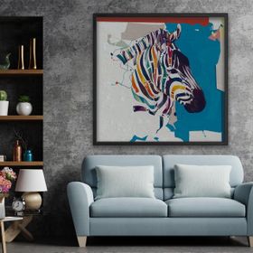 Vivense Zebra Yağlı Boya Dokulu Ahşap Tablo