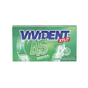 Vivident 26 gr Xylit 45 Dakika Yeşil Nane Cüzdan Sakız (2 adet)