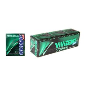 Vivident 33 gr Storming Yeşil Nane Aromalı Şekersiz Sakız (18 adet)