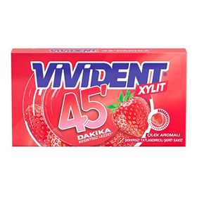 Vivident 45 dk 26 gr Cüzdan Çilek Aromalı Sakız (2 adet)