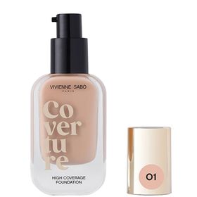 Vivienne Sabo Coverture High Coverage 01 Milk Beige Full Coverage Natural Matte Finish Fondöten