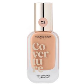 Vivienne Sabo Coverture High Coverage 02 Beige Full Coverage Natural Matte Finish Fondöten