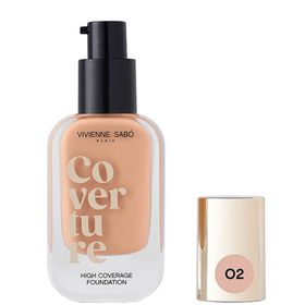 Vivienne Sabo Coverture High Coverage 02 Beige Full Coverage Natural Matte Finish Fondöten