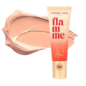 Vivienne Sabo Flamme Blur Effect SPF 20 03 Beige Medium Coverage Radiant Satin Finish Fondöten